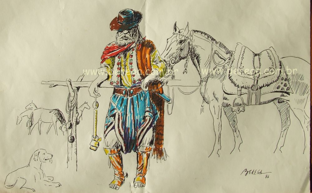 Gaúcho com cavalo